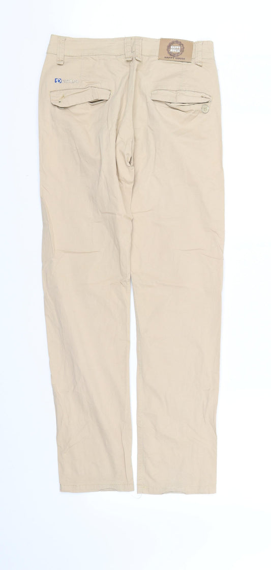 Womens UK Size 8 pre worn Regular Fit  Beige Trousers