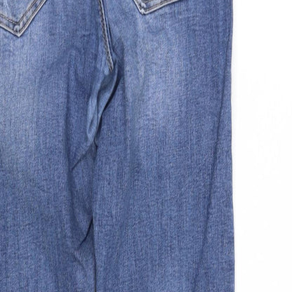 Womens UK Size XS pre worn Regular Fit Straight Blue Jeans