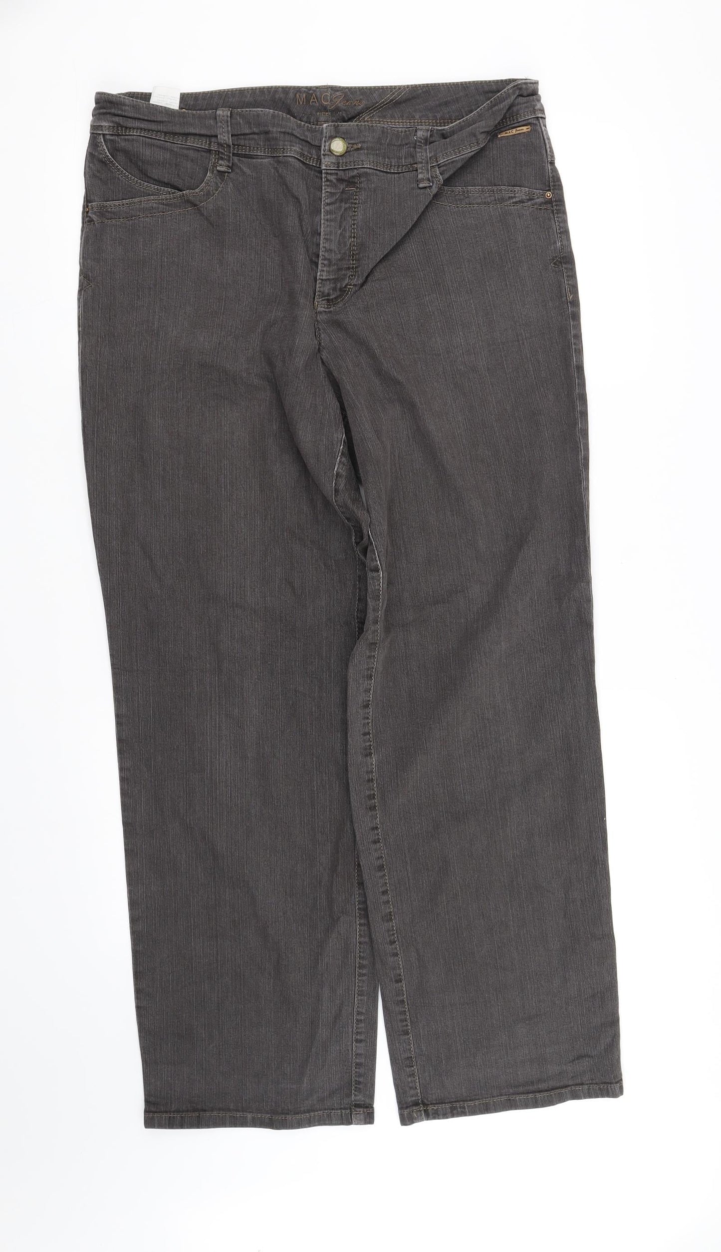 Womens UK Size 32 pre worn Regular Fit  Brown Trousers
