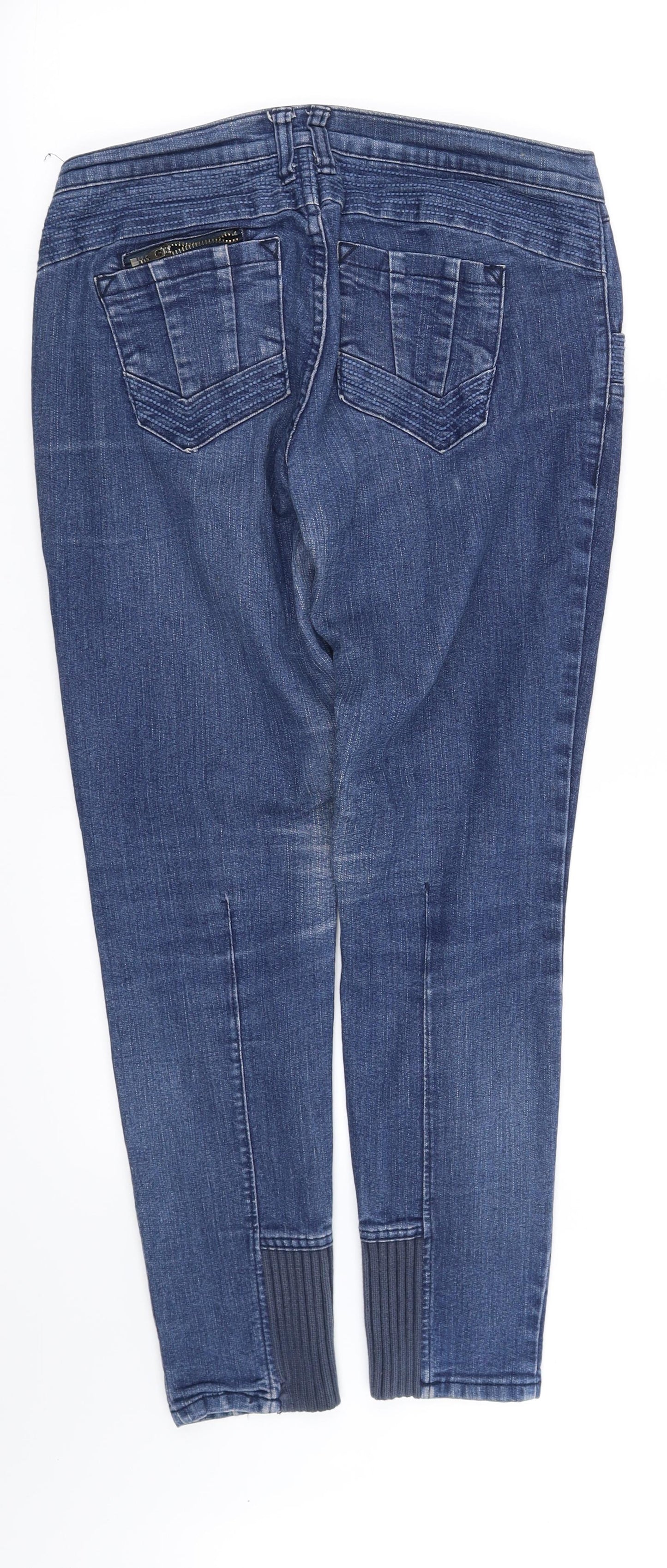 Womens UK Size 12 pre worn Regular Fit Straight Blue Jeans