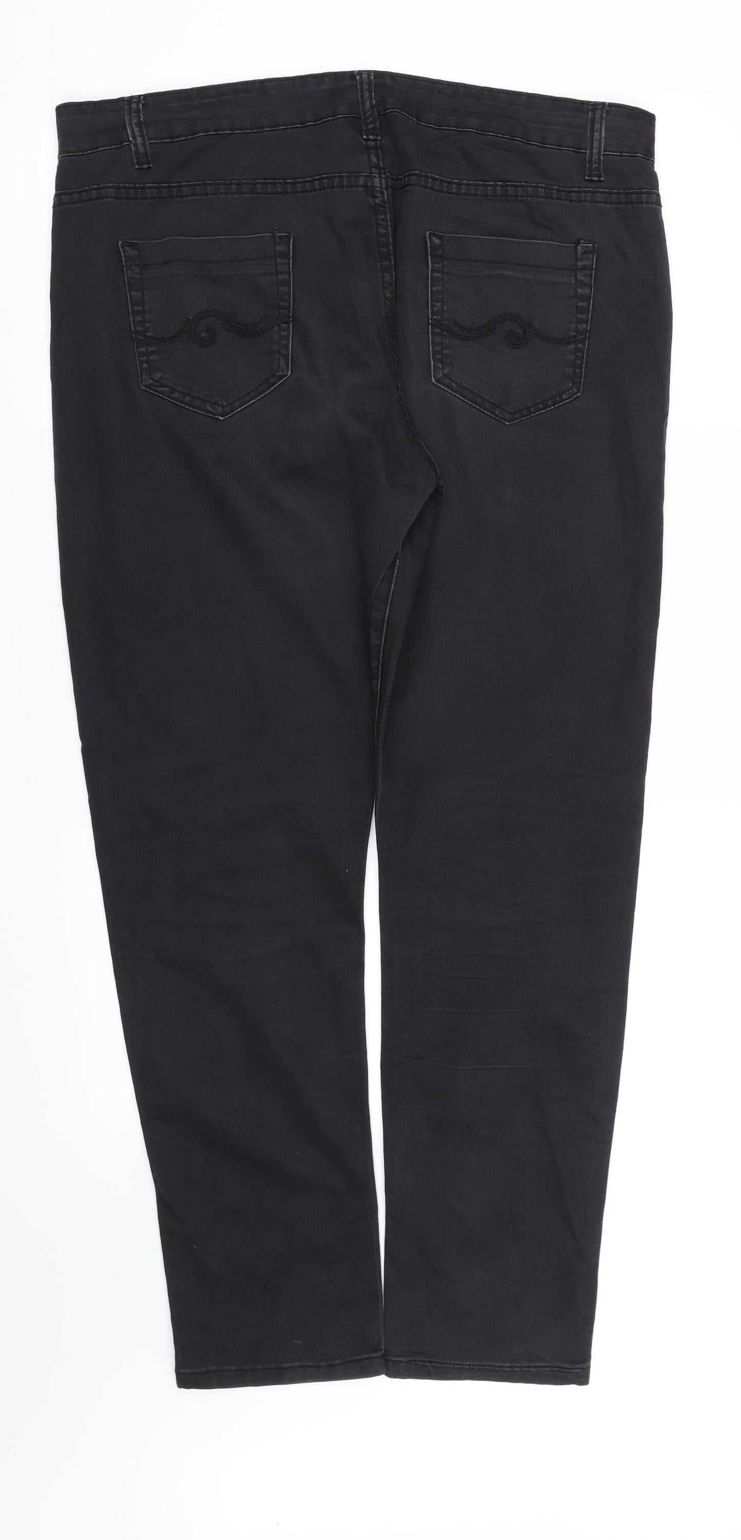Womens UK Size M pre worn Regular Fit  Black Trousers