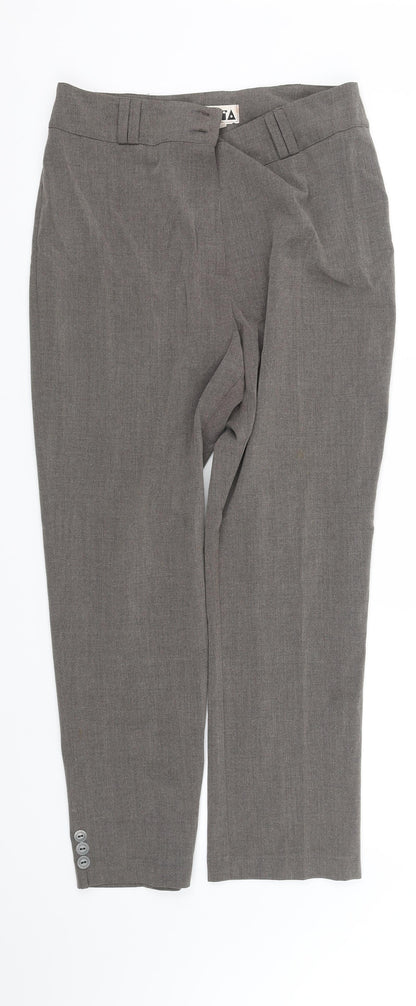 Womens UK Size 12 pre worn Regular Fit  Grey Trousers