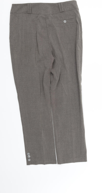 Womens UK Size 12 pre worn Regular Fit  Grey Trousers