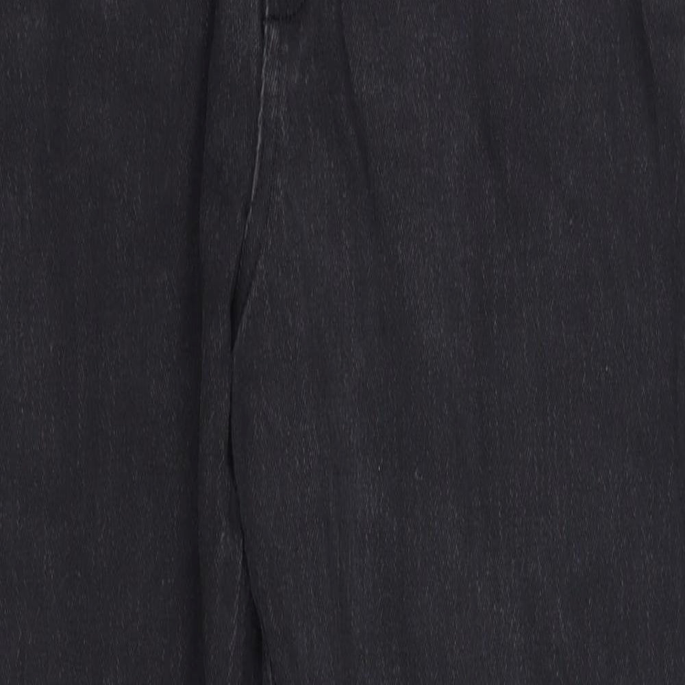 Womens UK Size 14 pre worn Regular Fit Straight Black Jeans