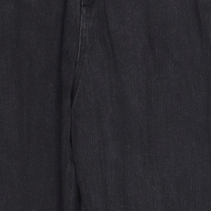 Womens UK Size 14 pre worn Regular Fit Straight Black Jeans