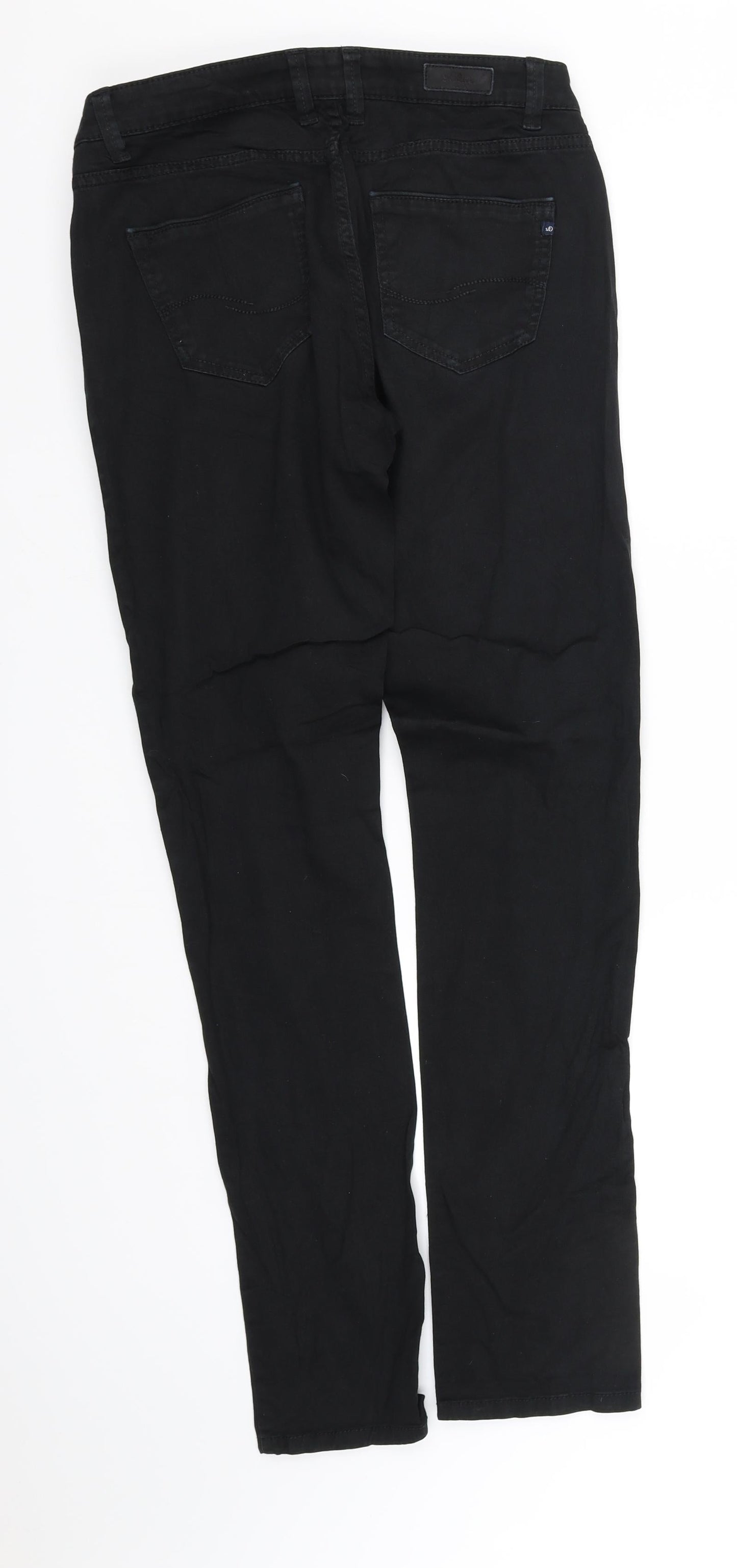 Womens UK Size S pre worn Regular Fit  Black Trousers