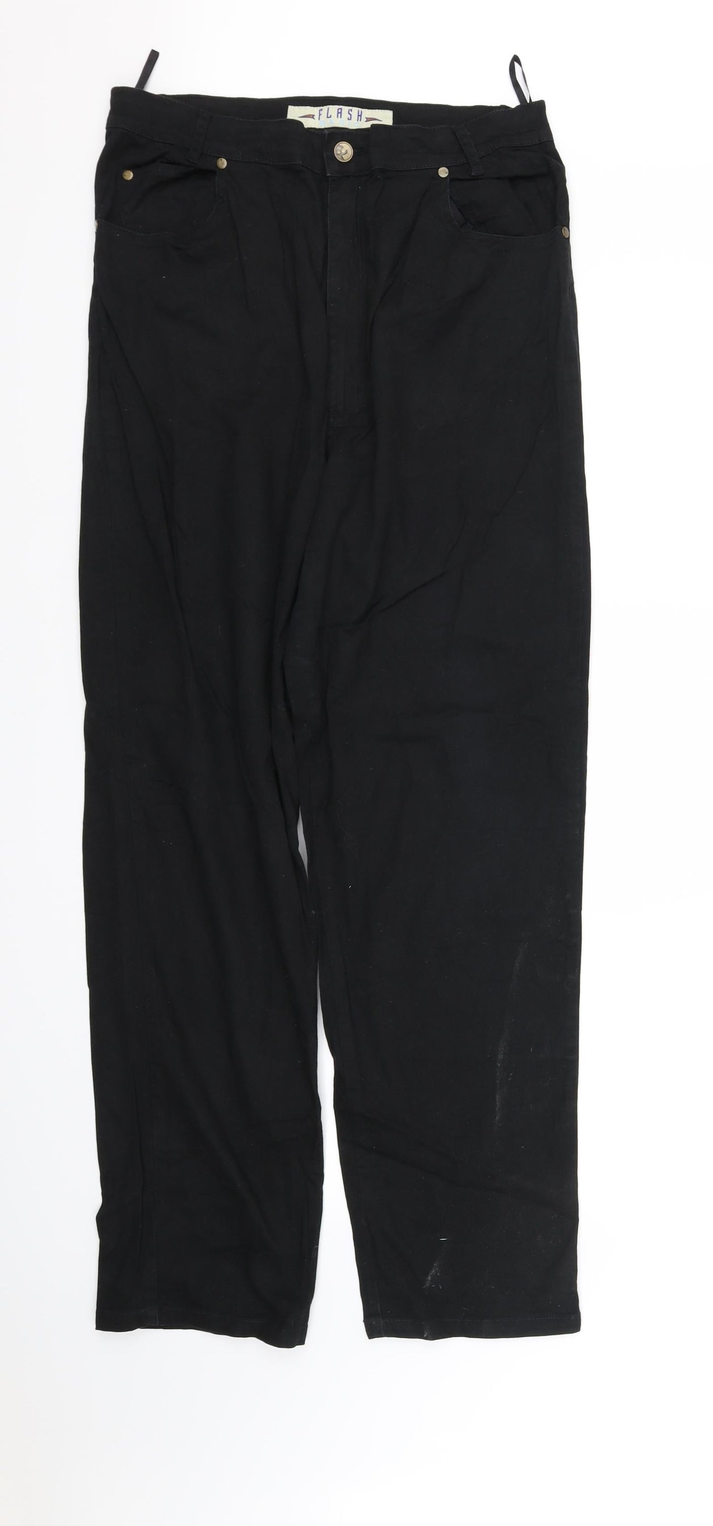 Womens UK Size L pre worn Regular Fit  Black Trousers