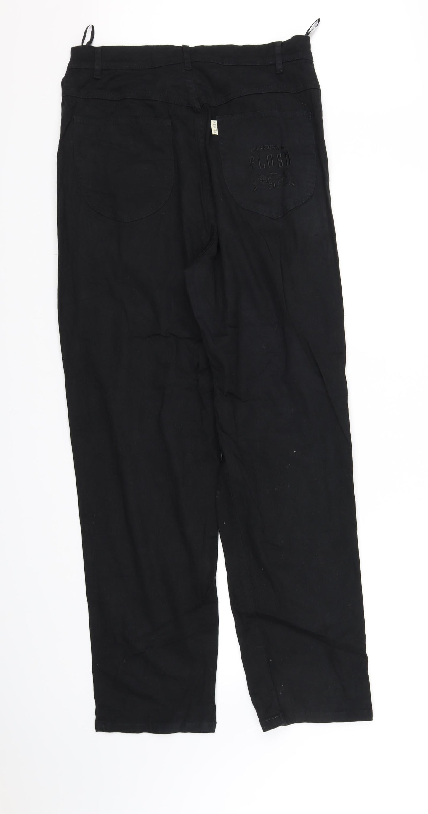 Womens UK Size L pre worn Regular Fit  Black Trousers