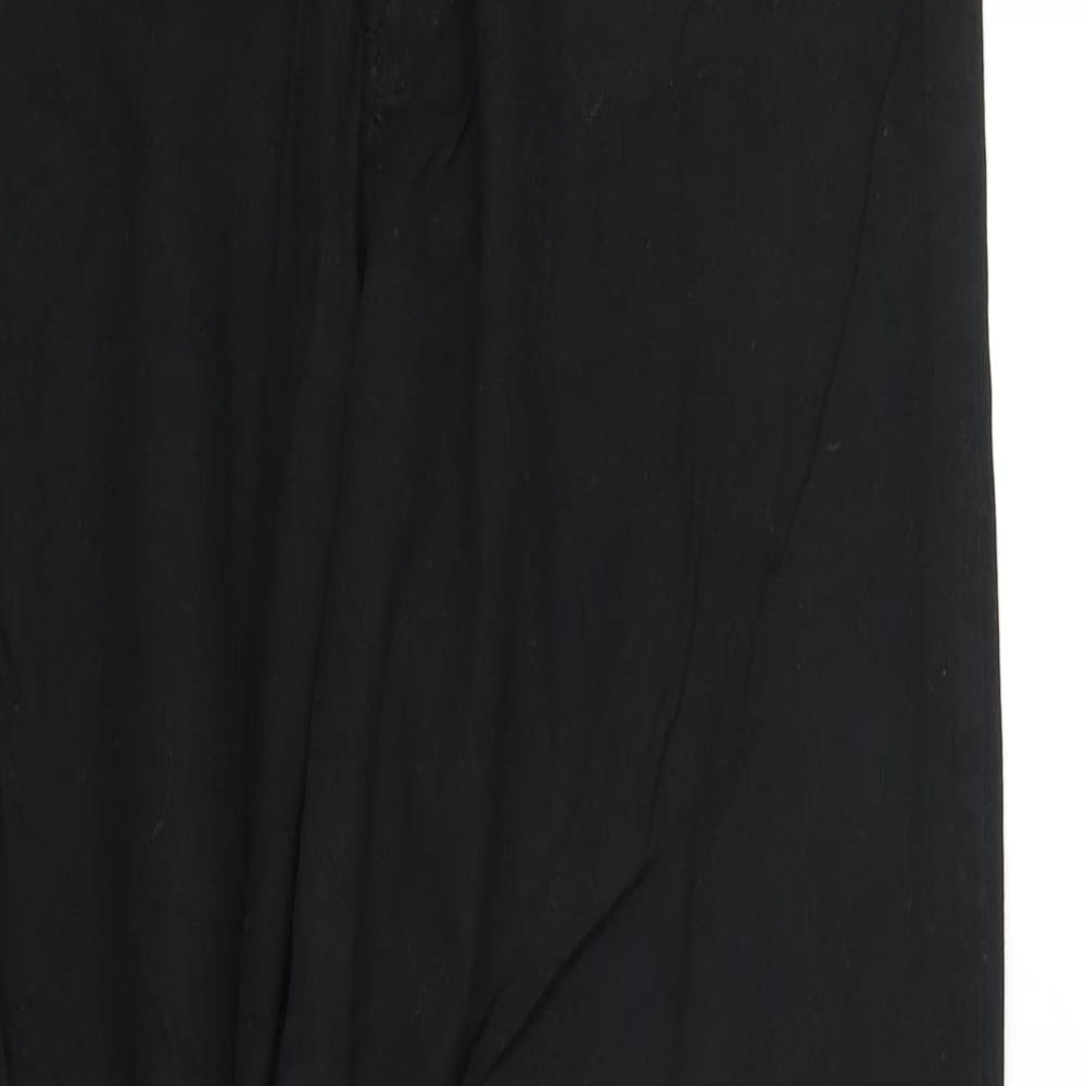 Womens UK Size L pre worn Regular Fit  Black Trousers