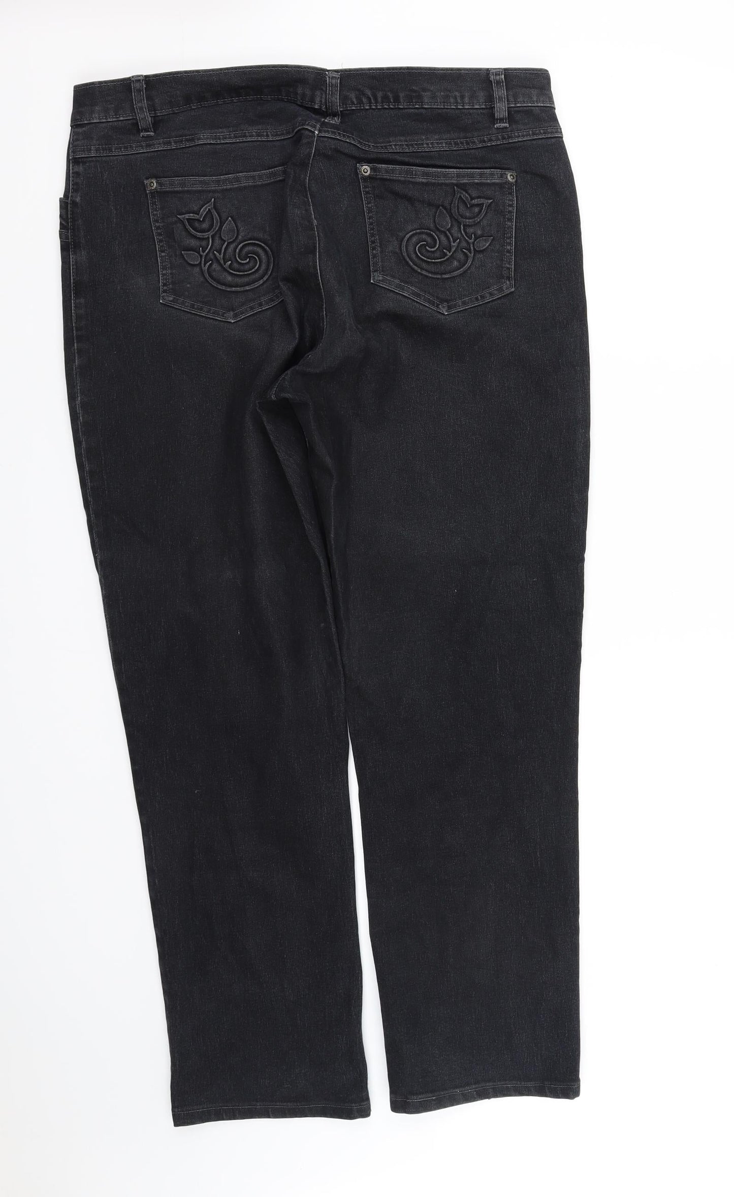 Womens UK Size M pre worn Regular Fit  Black Trousers