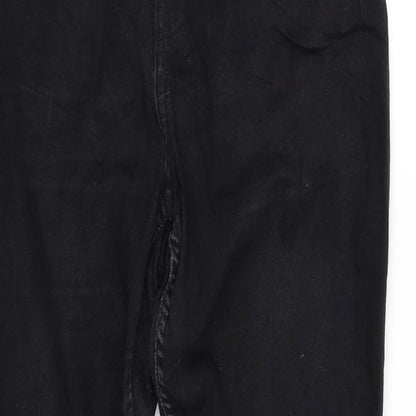 m&m Womens Black   Trousers  Size 12 L30 in