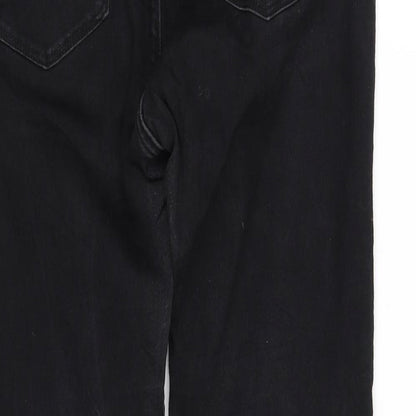 m&m Womens Black   Trousers  Size 12 L30 in