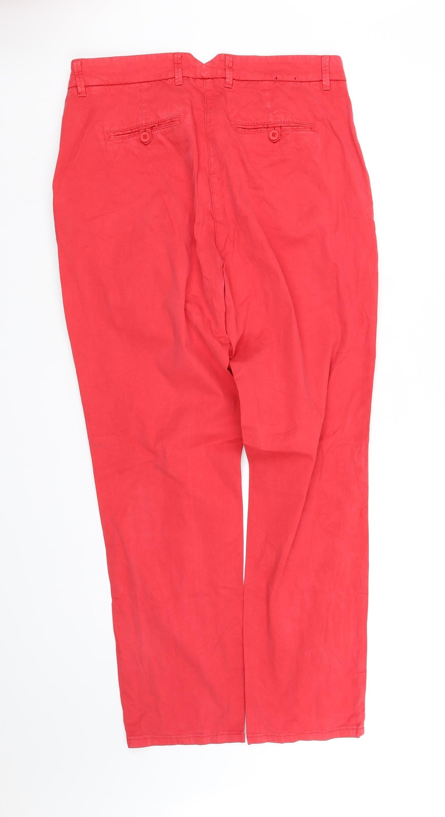 Womens UK Size 16 pre worn Regular Fit Straight Red Jeans