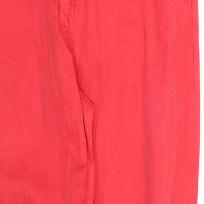 Womens UK Size 16 pre worn Regular Fit Straight Red Jeans