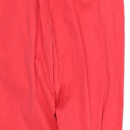 Womens UK Size 16 pre worn Regular Fit Straight Red Jeans