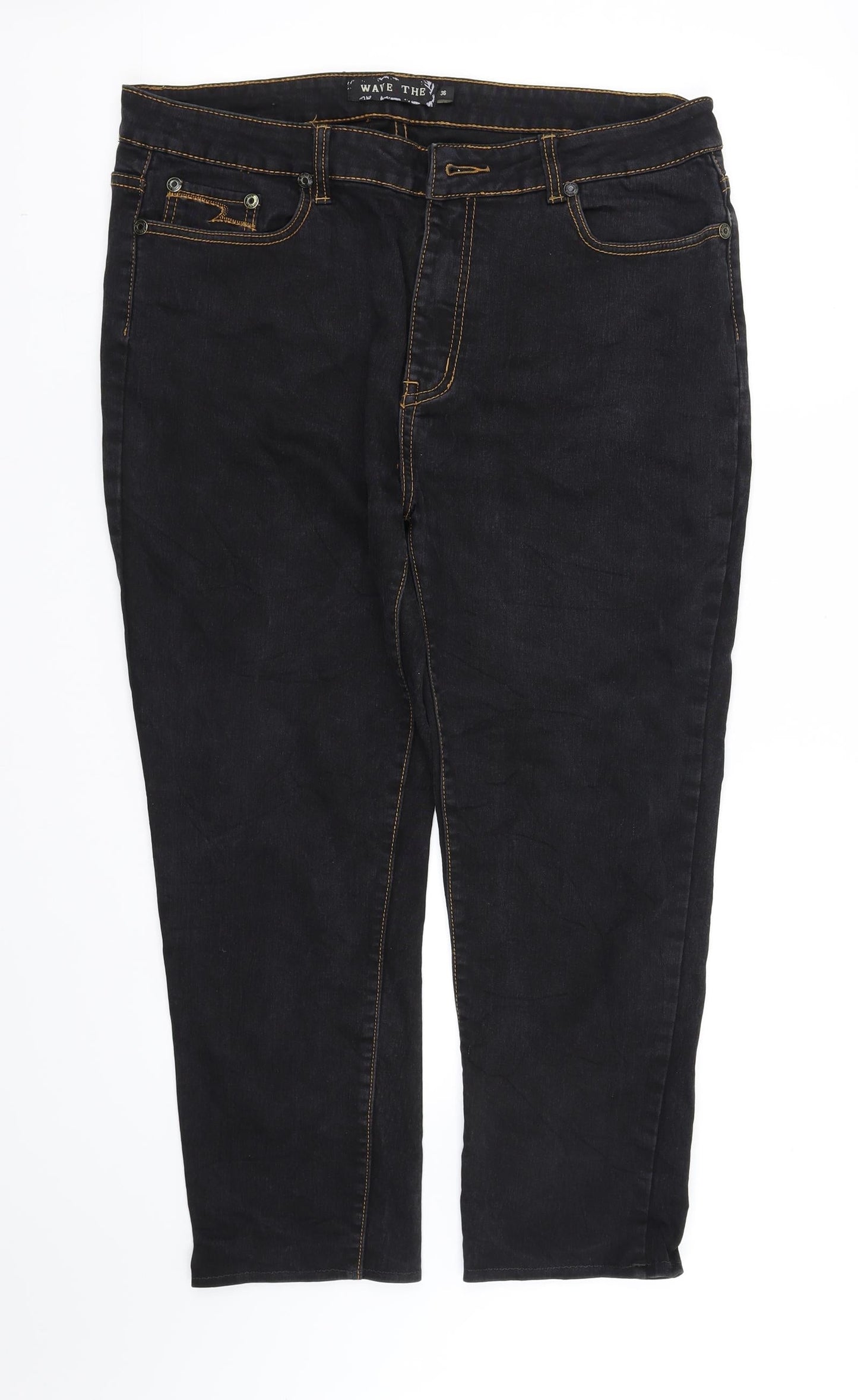 wave tip Womens Blue   Trousers  Size 12 L28 in