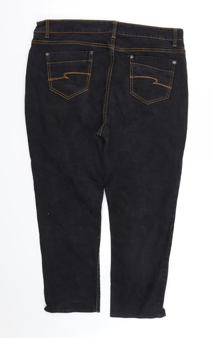 wave tip Womens Blue   Trousers  Size 12 L28 in