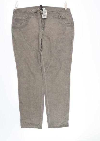 Womens UK Size 20 in pre worn Regular Fit  Grey Trousers
