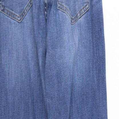 Womens UK Size 12 Divided Regular Fit Straight Blue Jeans