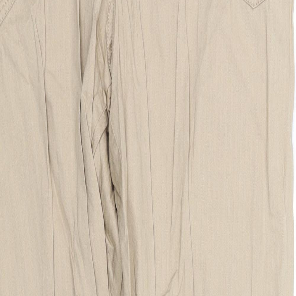 Womens UK Size L pre worn Regular Fit  Beige Trousers
