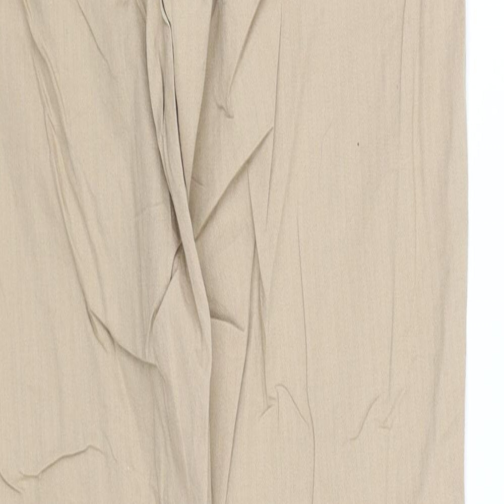 Womens UK Size L pre worn Regular Fit  Beige Trousers