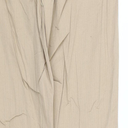 Womens UK Size L pre worn Regular Fit  Beige Trousers