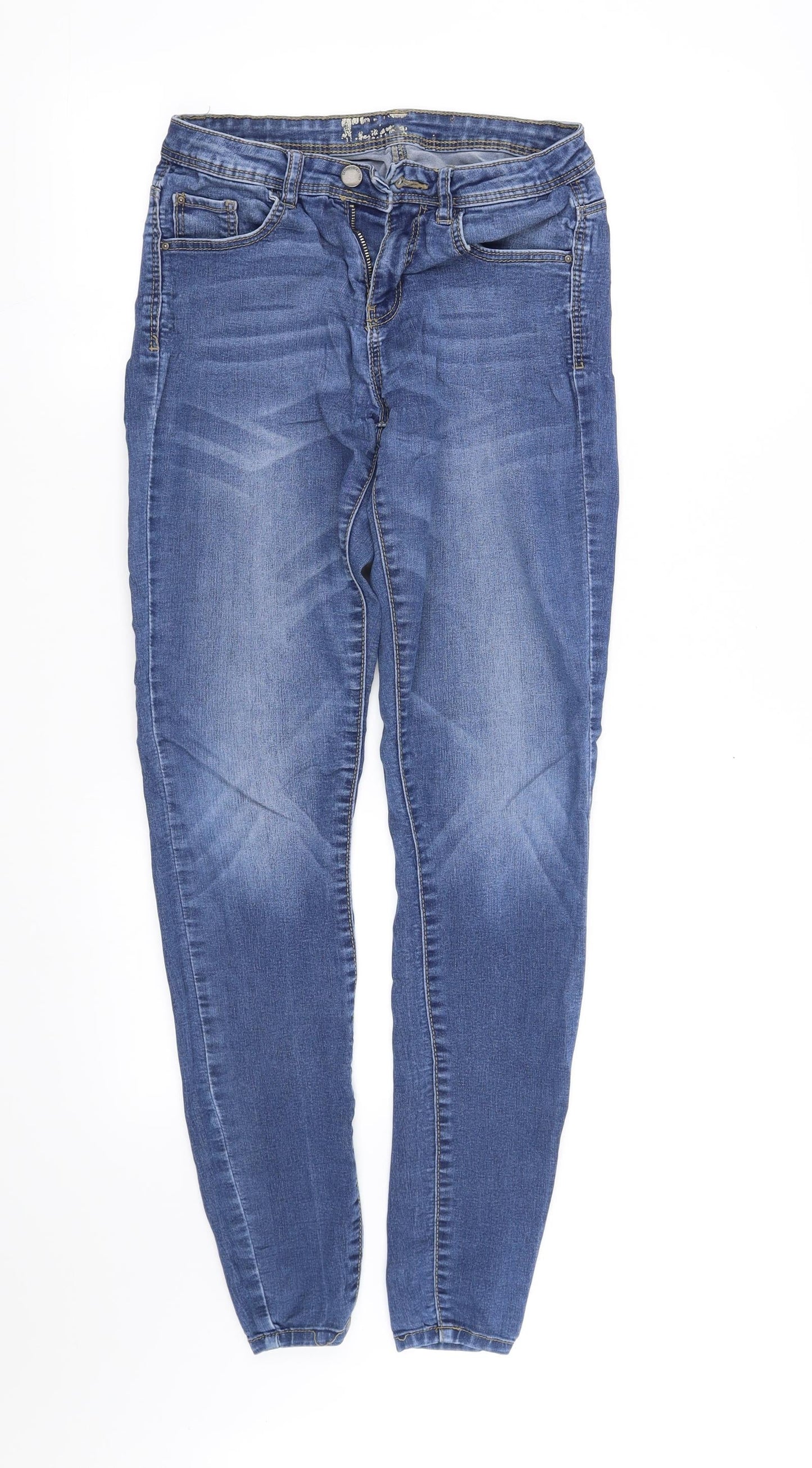 Womens UK Size M pre worn Regular Fit Straight Blue Jeans