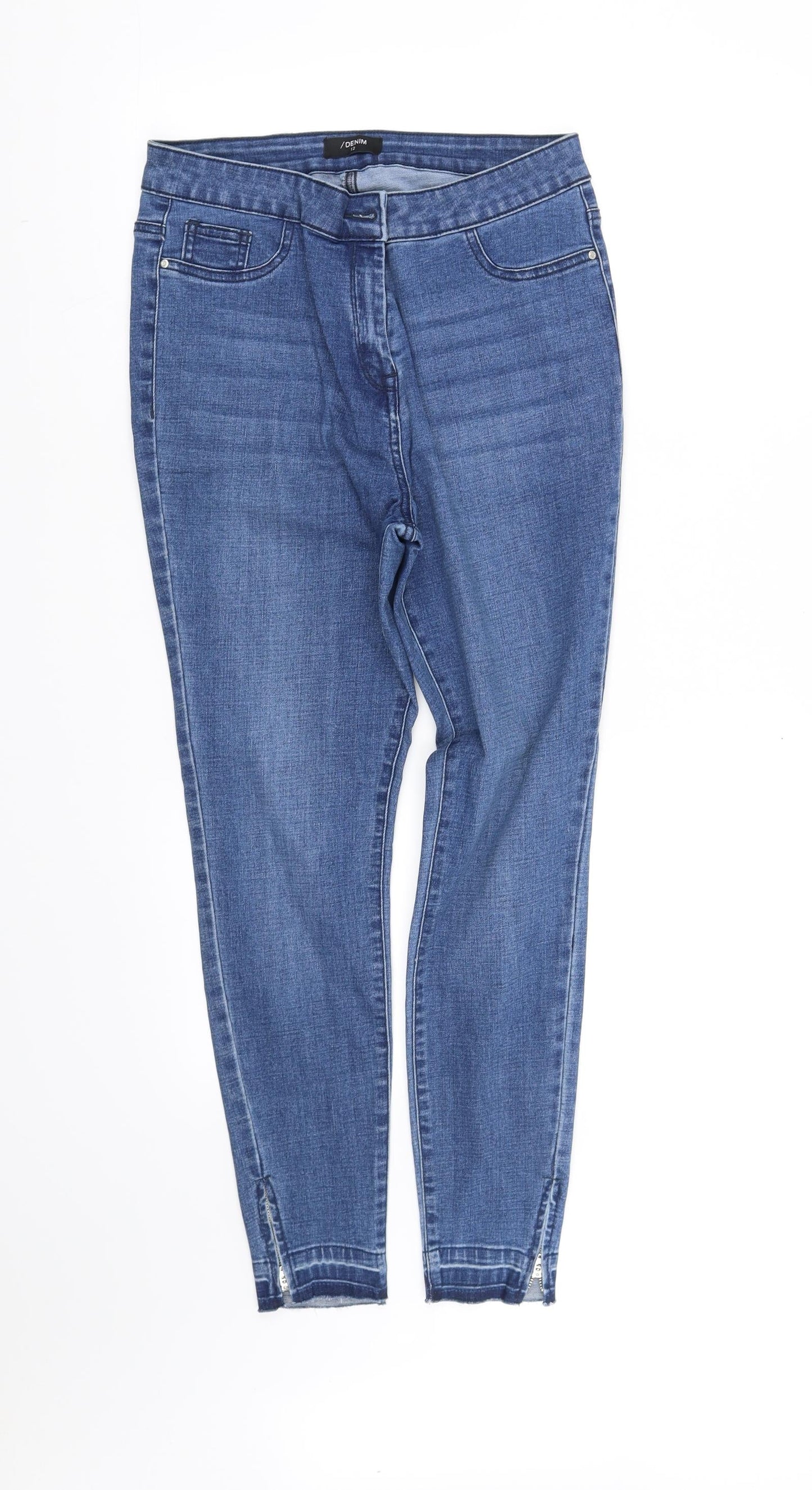 deniem  Womens Blue   Trousers  Size 12 L30 in