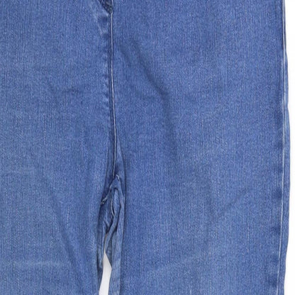 M&Co Womens Blue   Straight Jeans Size 10 L34 in