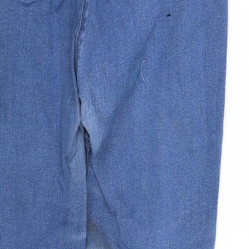 M&Co Womens Blue   Straight Jeans Size 10 L34 in