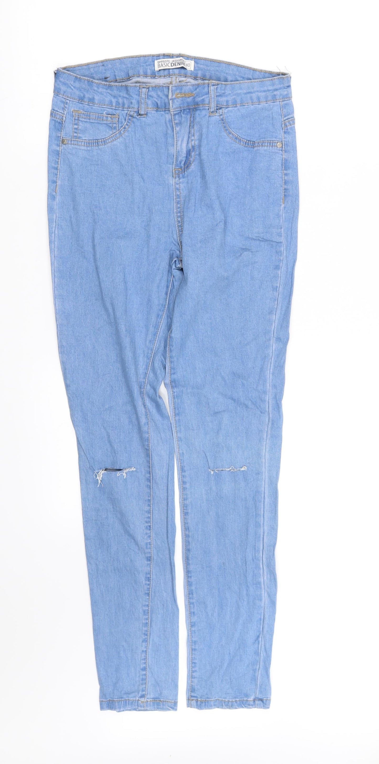 basic deniem Womens Blue   Trousers  Size 12 L34 in