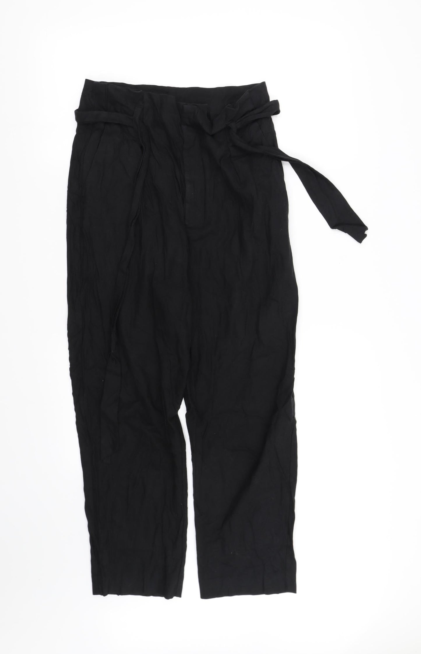 Womens UK Size 12 Lindex Regular Fit  Black Trousers