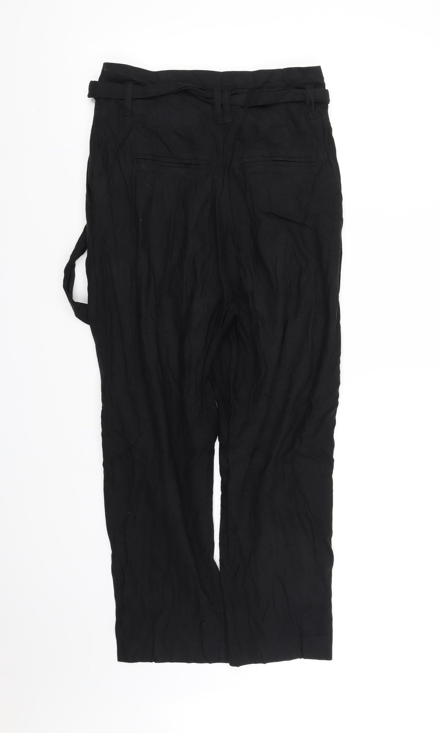 Womens UK Size 12 Lindex Regular Fit  Black Trousers