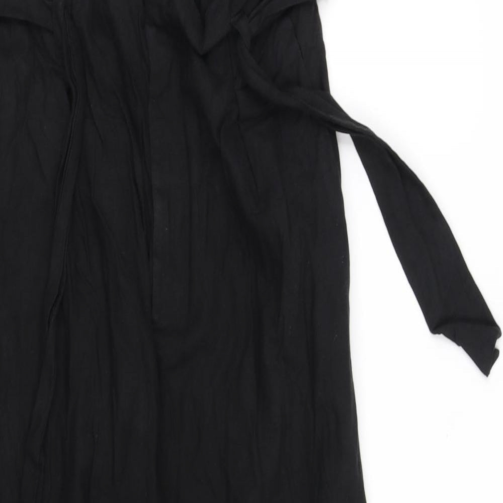 Womens UK Size 12 Lindex Regular Fit  Black Trousers