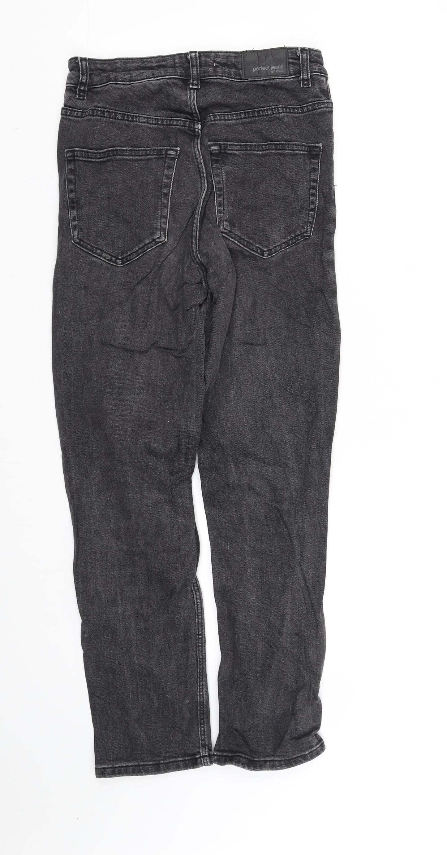Womens UK Size 34 pre worn Regular Fit  Black Trousers