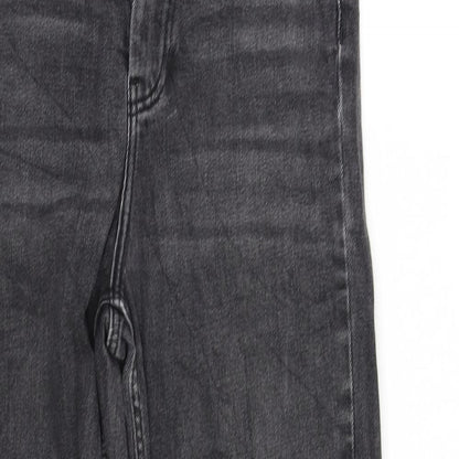 Womens UK Size 34 pre worn Regular Fit  Black Trousers