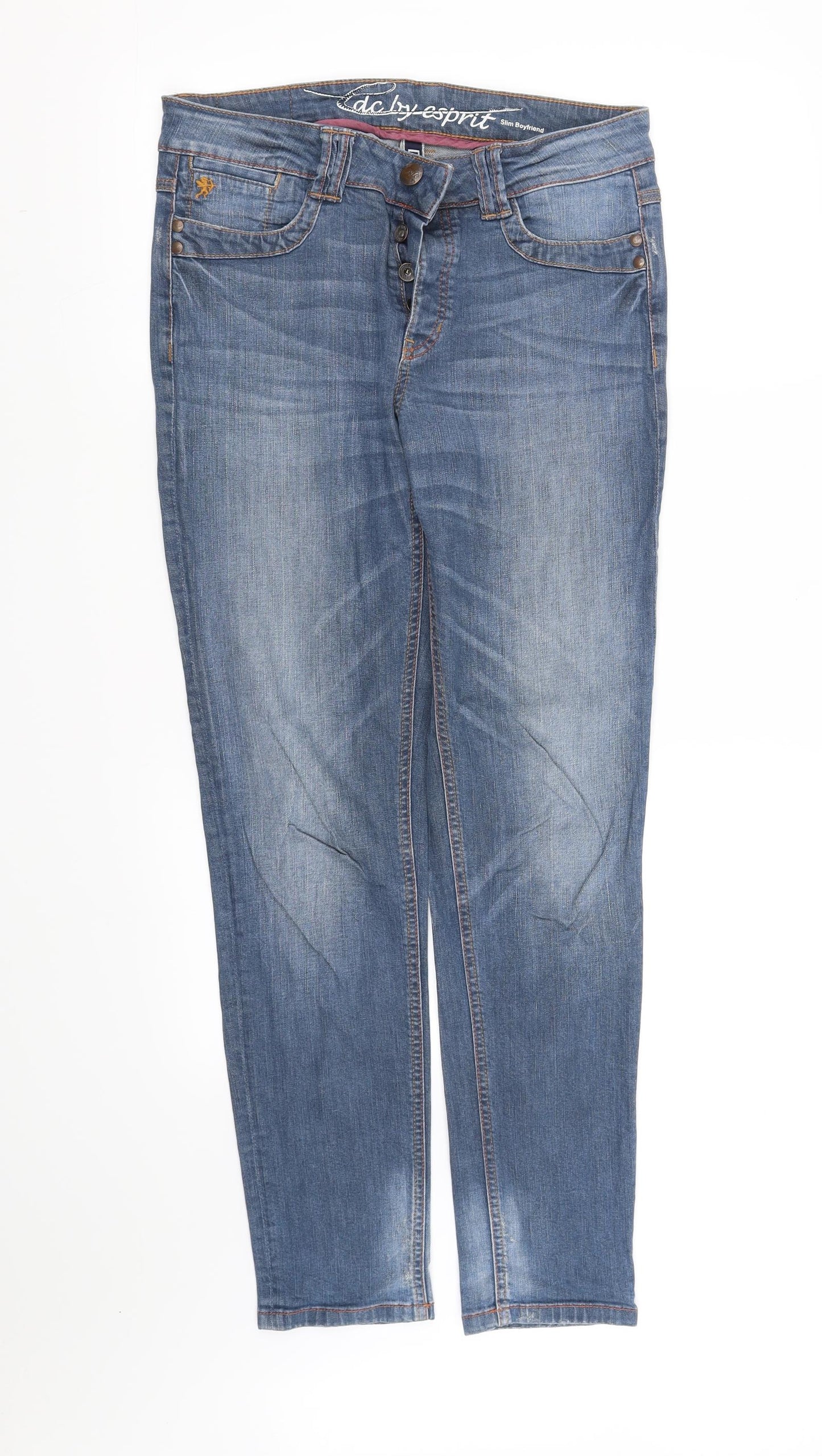 Womens UK Size M pre worn Regular Fit Straight Blue Jeans