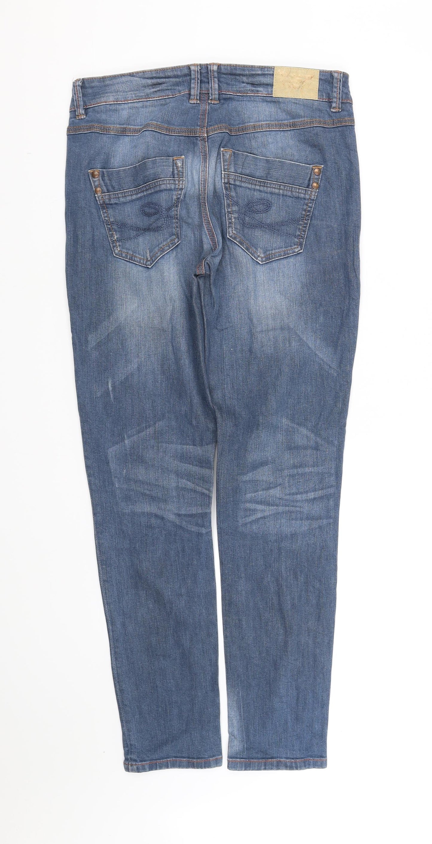 Womens UK Size M pre worn Regular Fit Straight Blue Jeans