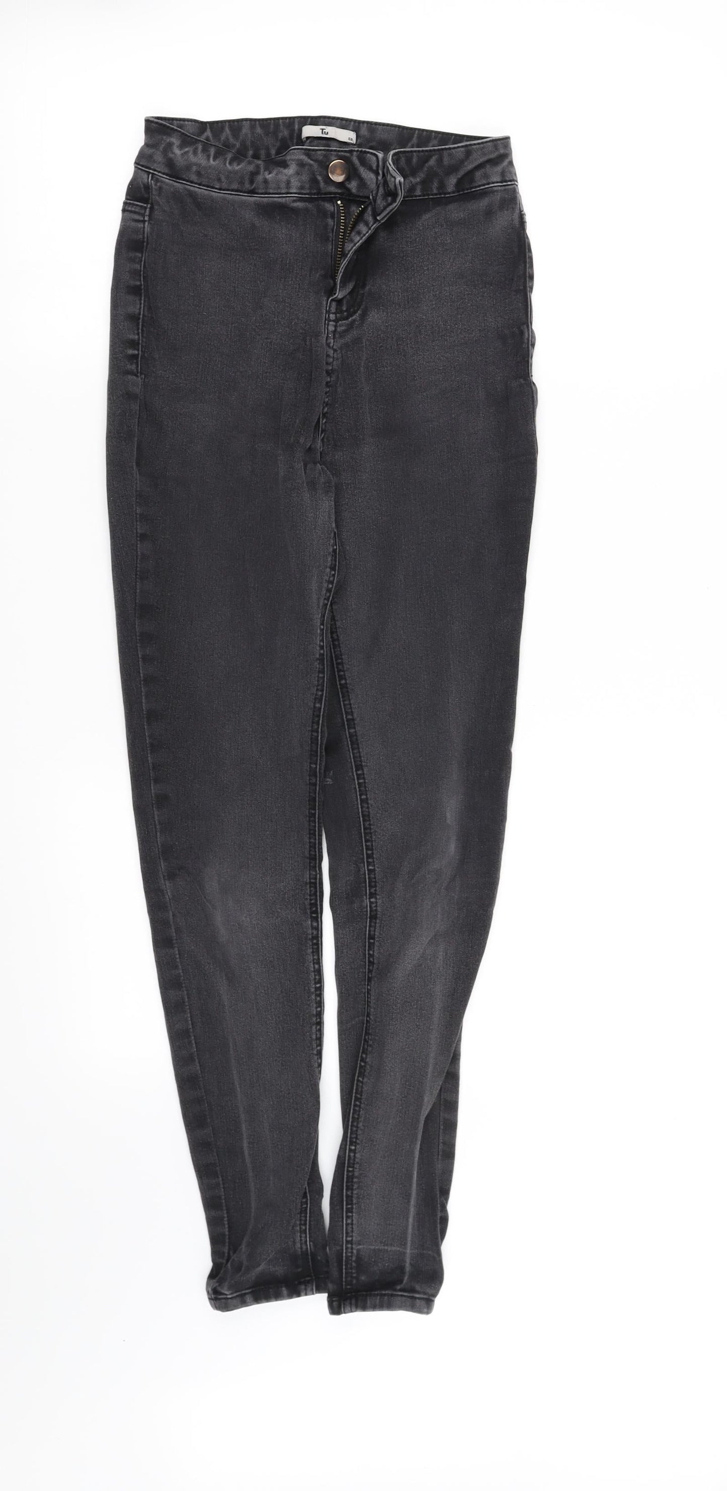 TU Womens Grey   Straight Jeans Size 8 L31 in