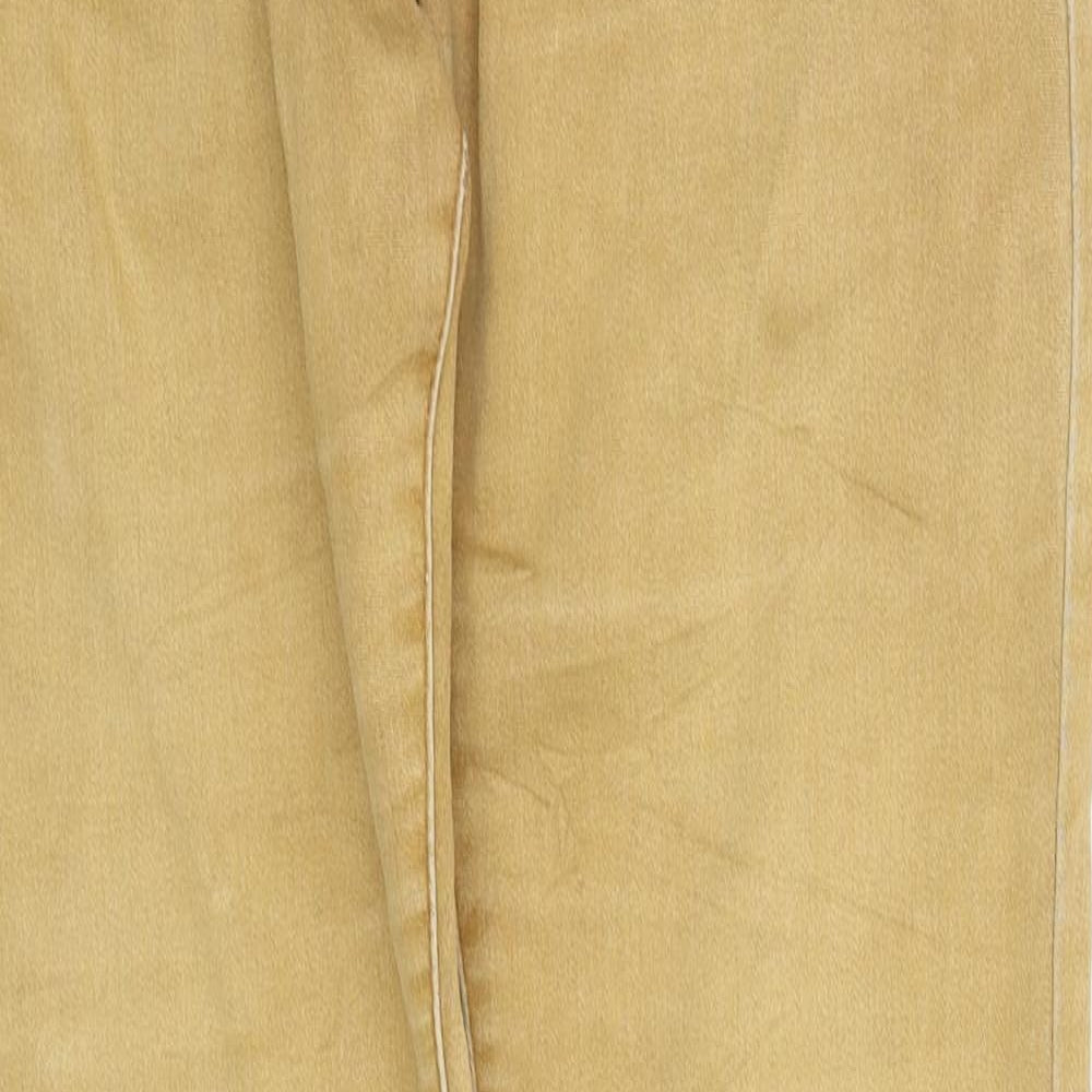 Womens UK Size L pre worn Regular Fit Straight Beige Jeans