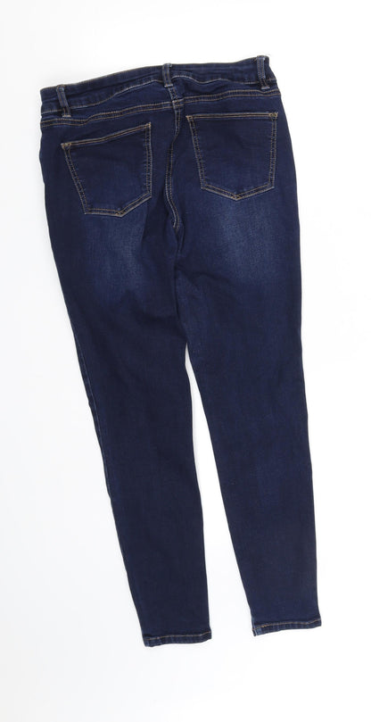 pre word Womens Grey   Straight Jeans Size 12 L29 in