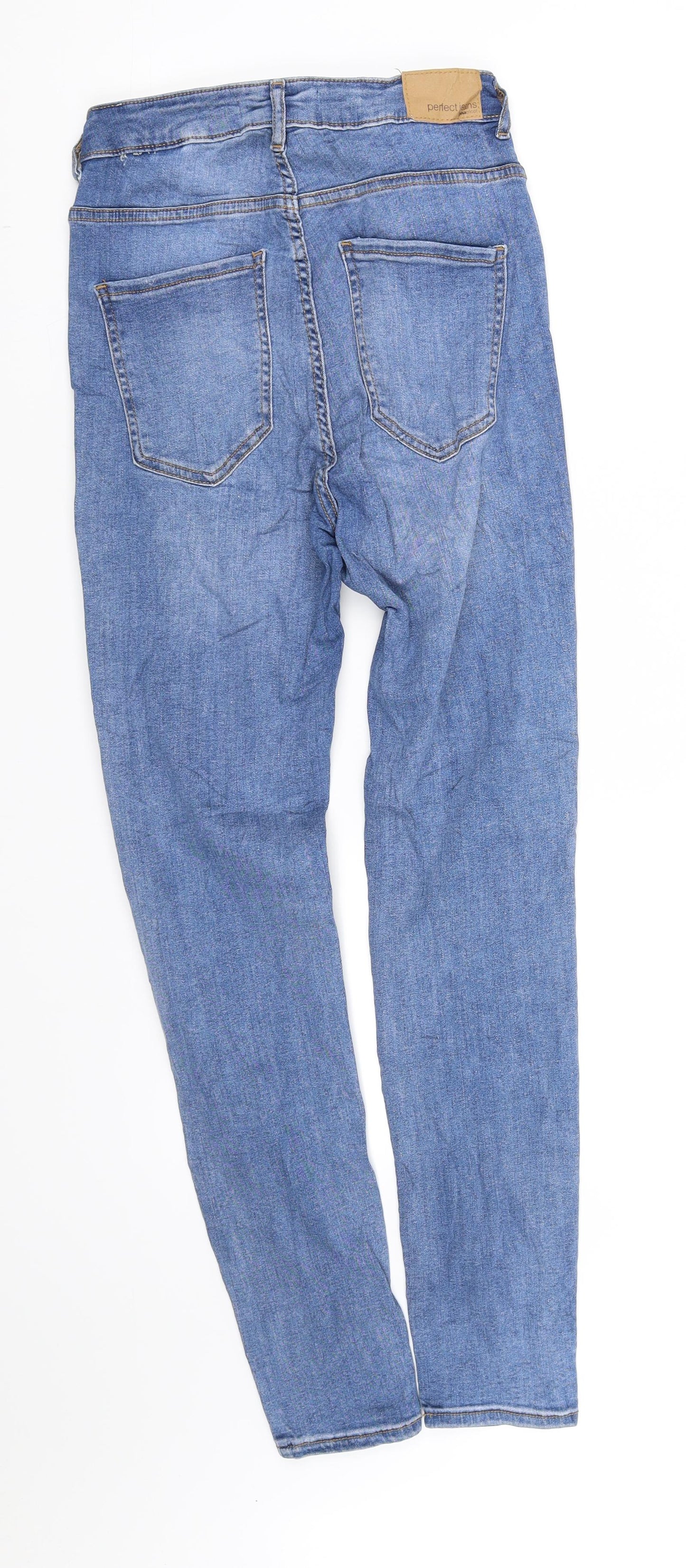 Womens UK Size L molly Regular Fit Straight Blue Jeans