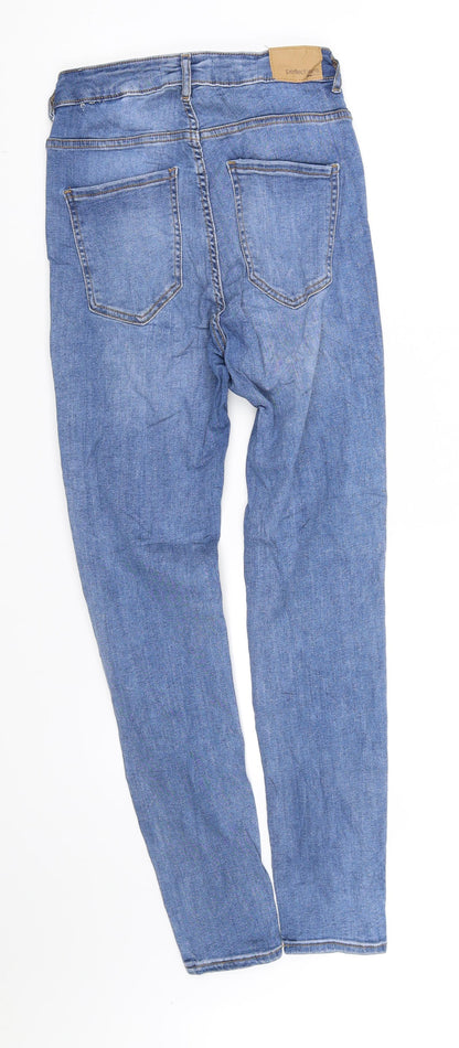 Womens UK Size L molly Regular Fit Straight Blue Jeans