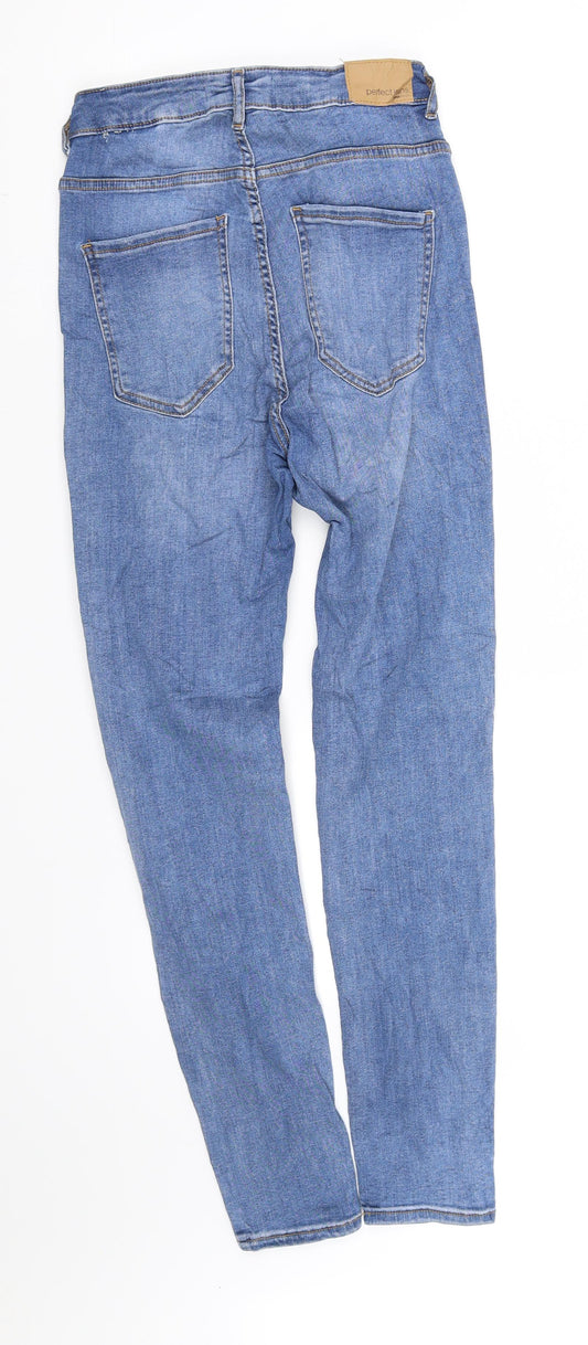 Womens UK Size L molly Regular Fit Straight Blue Jeans