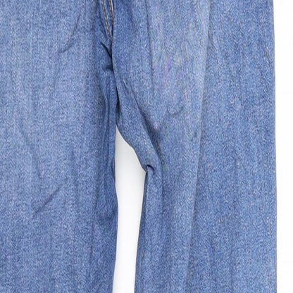 Womens UK Size L molly Regular Fit Straight Blue Jeans