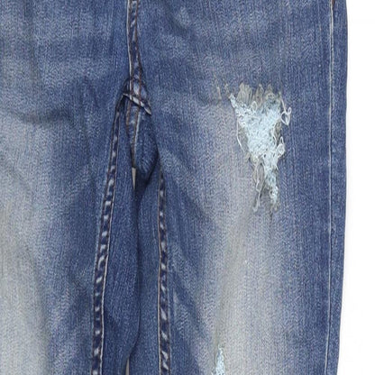 Jaqueline deYong Womens Blue   Straight Jeans Size M L32 in
