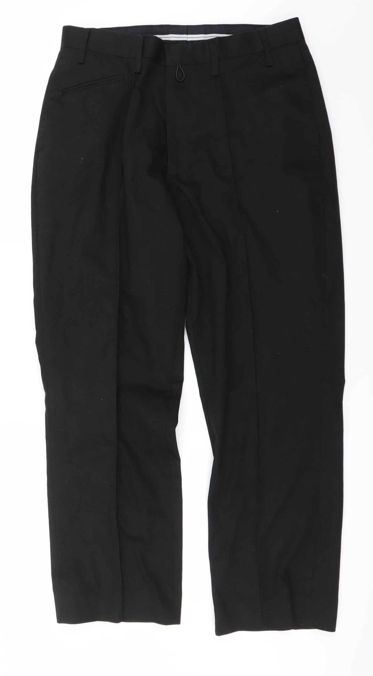 Preworn Mens Black   Trousers  Size 32 in L26 in