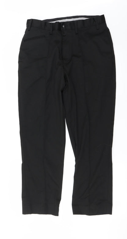 Womens UK Size 32 in Preworn Regular Fit  Black Trousers