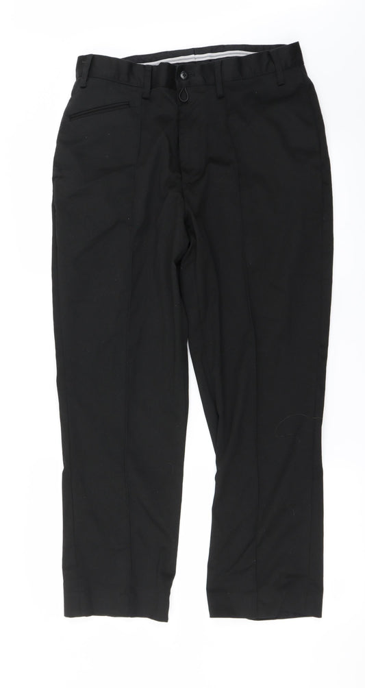 Womens UK Size 32 in Preworn Regular Fit  Black Trousers