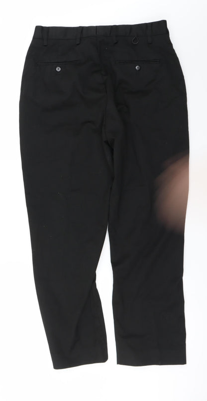Womens UK Size 32 in Preworn Regular Fit  Black Trousers